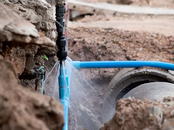 Burst Pipe Cleanup in Cave Spring