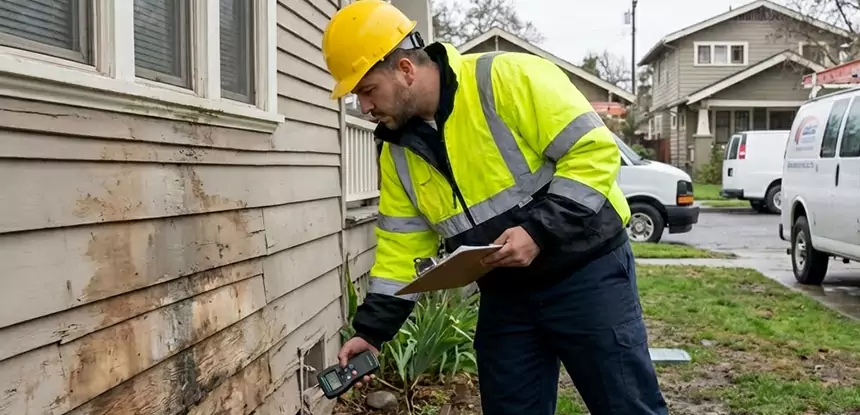 Water Damage Exterior Wall Cave Spring