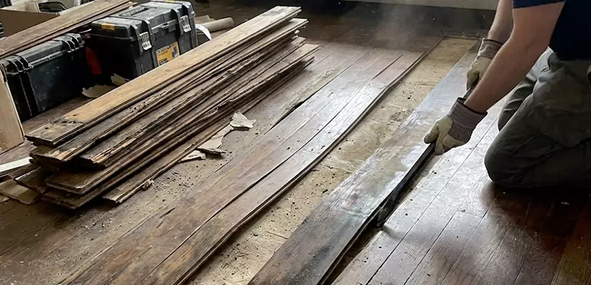 Wood Veneer Water Damage Repair Cave Spring